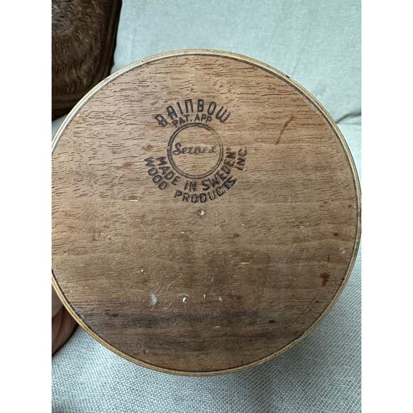 Mid Century Scandinavin Modern Rainbow Sweden Teak Bucket Nut Cracker Set wood - Picture 7 of 16